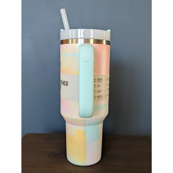 Warm Serene Brushstroke ~ STANLEY CLEAN SLATE TUMBLER 40 0Z - Picture 4 of 9